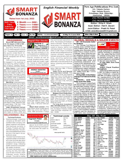 Cover image for Smart Bonanza Financial Weekly English
